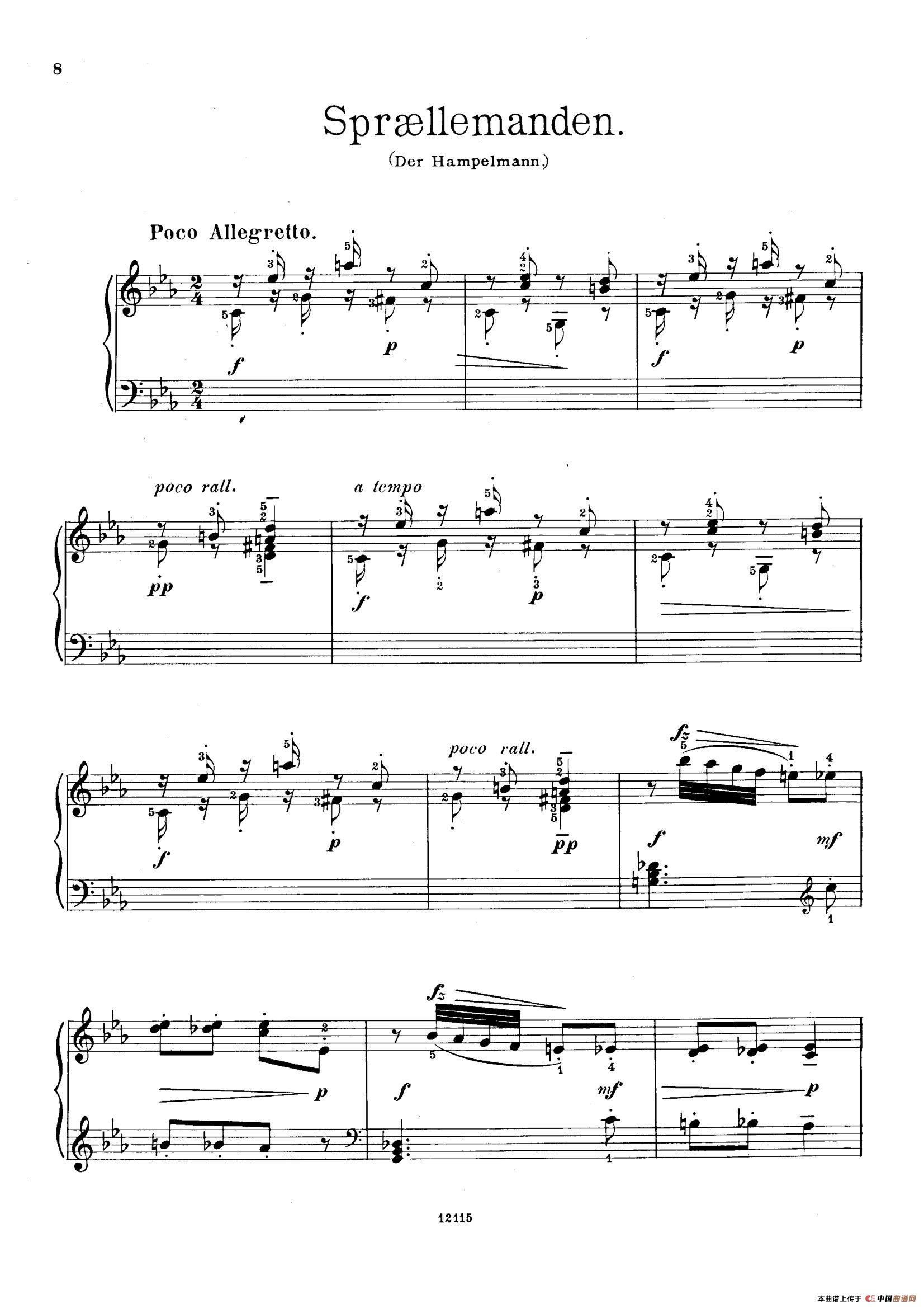 Six Humorous Bagatelles Op.11（6首幽默小品·4）