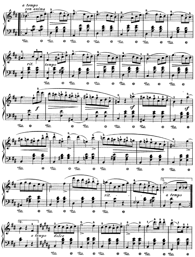 b小调圆舞曲作品69号之2 钢琴谱
