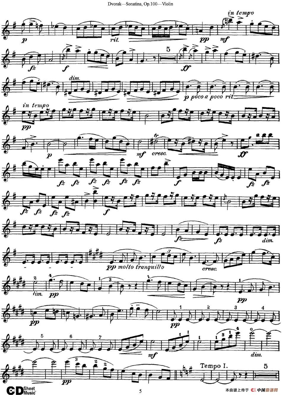 Violin Sonatina Op.100