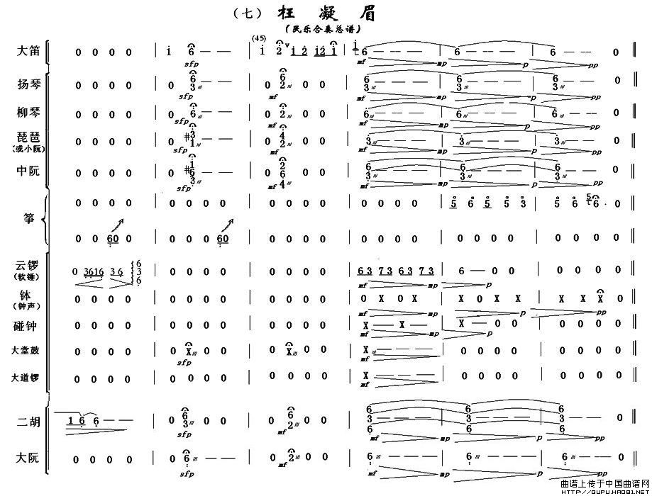 枉凝眉（民乐合奏总谱）