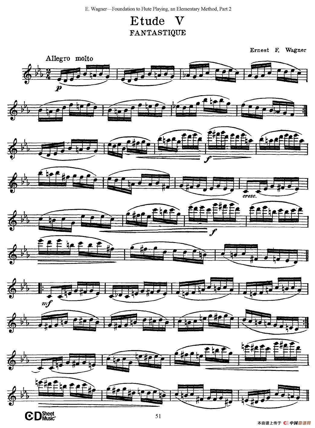 长笛演奏基础教程练习（Etude 5）
