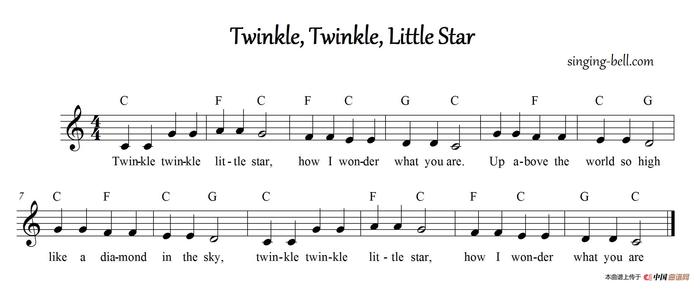 twinkle twinkle little star