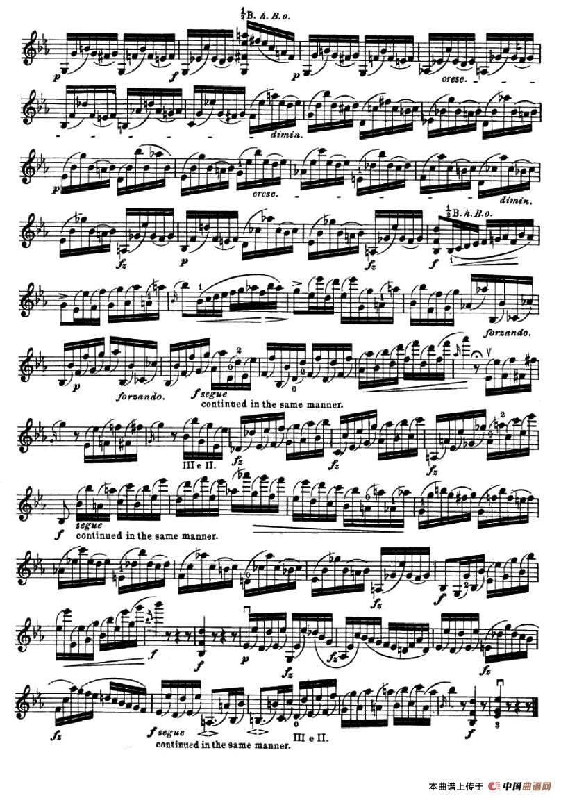 24首小提琴练习曲之19小提琴谱