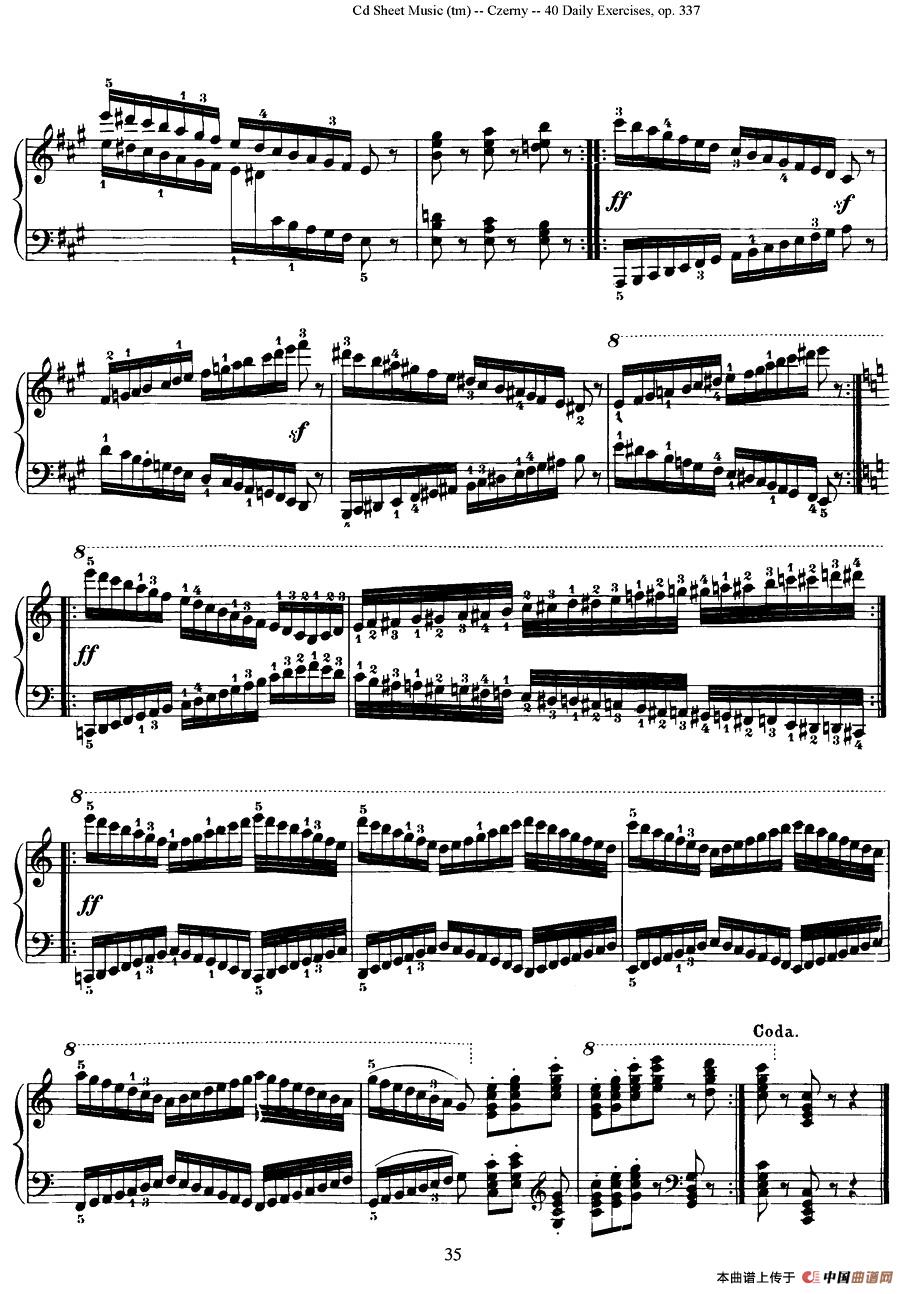 Czerny - 40 Daily Exerci Op.337（25—30）（40首日常训练