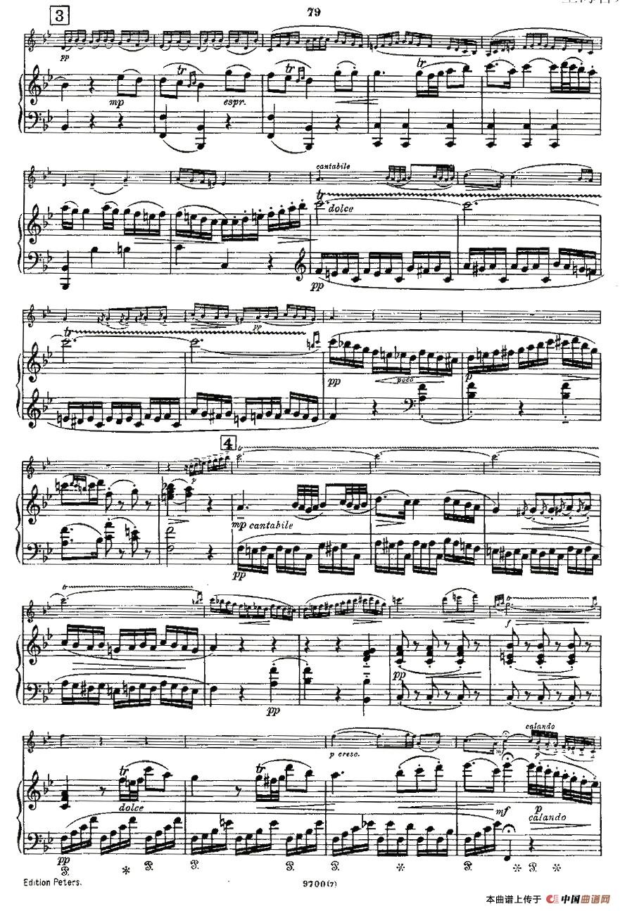 Violin Sonata 第七小提琴奏鸣曲小提琴谱