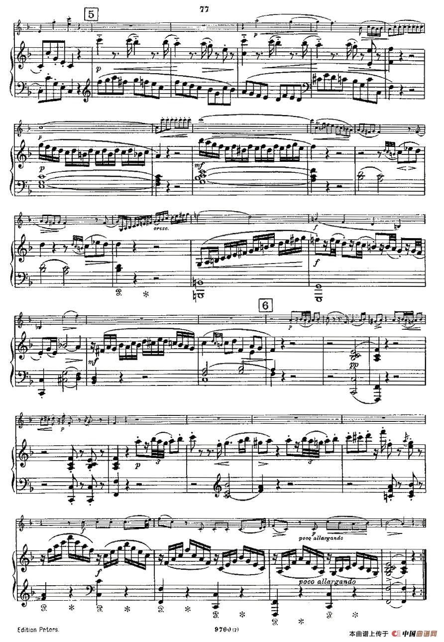 Violin Sonata 第七小提琴奏鸣曲小提琴谱