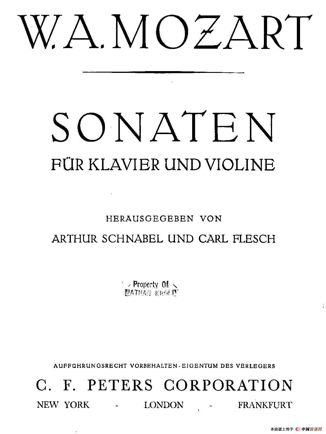 Violin Sonata 第七小提琴奏鸣曲小提琴谱