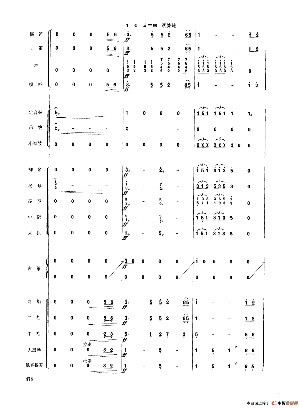 香江情（民乐合奏总谱）