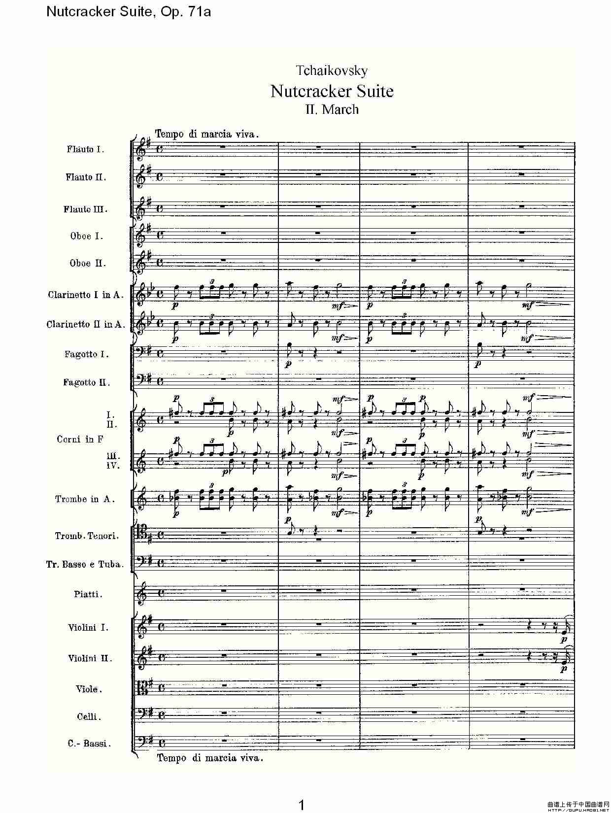 Nutcracker Suite, Op.71a（胡桃夹套曲，Op.71a 第二章）