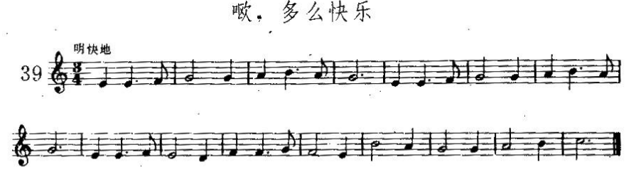 《哦，多么快乐》 萨克斯简谱