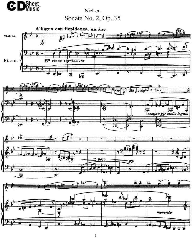 Violin Sonata No.2 Op.35（小提琴+钢琴伴奏）