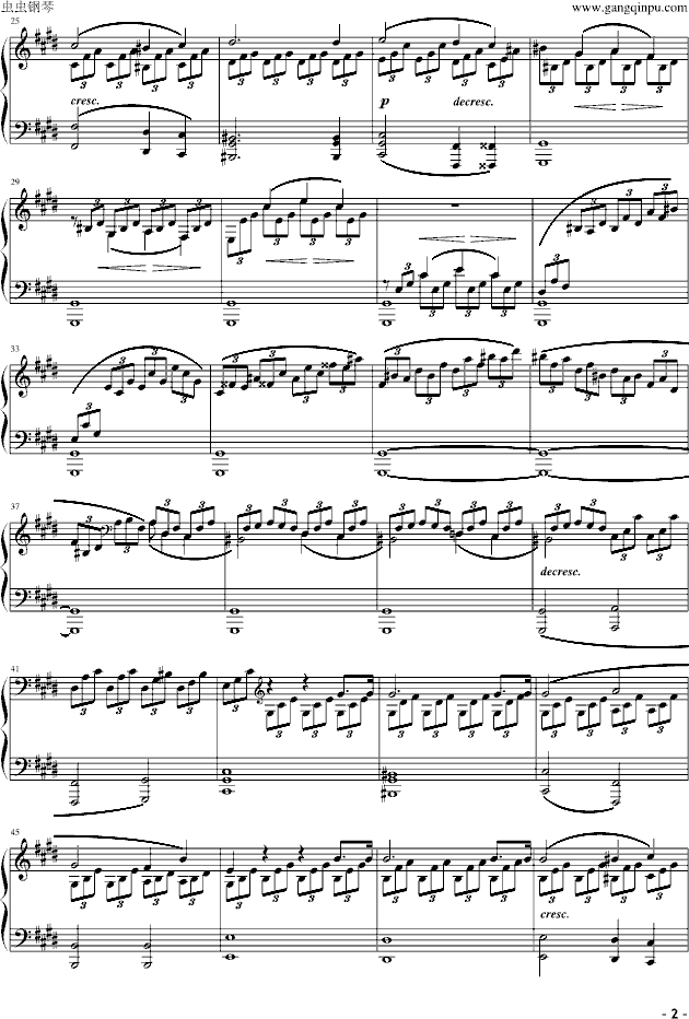 《月光奏鸣曲》第一乐章-musicfish版钢琴谱