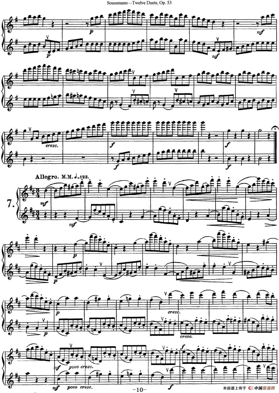 苏斯曼12首长笛重奏曲Op.53（NO.6-NO.7）
