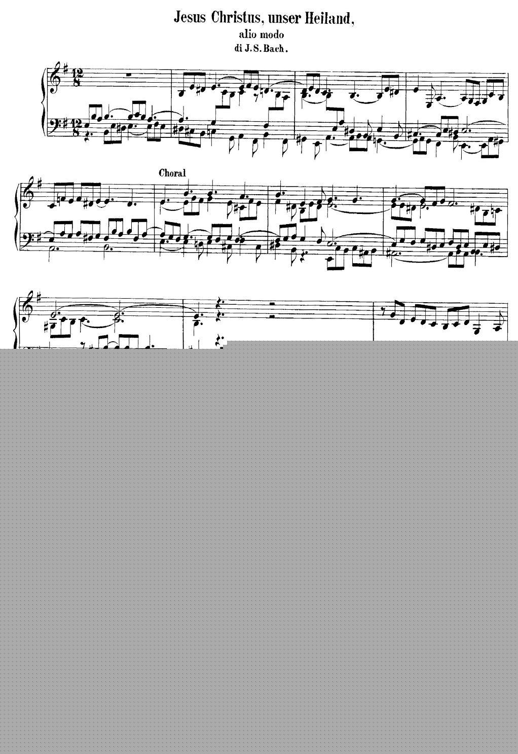 巴赫18首赞美诗前奏曲（16）（双排键电子琴）电子琴谱