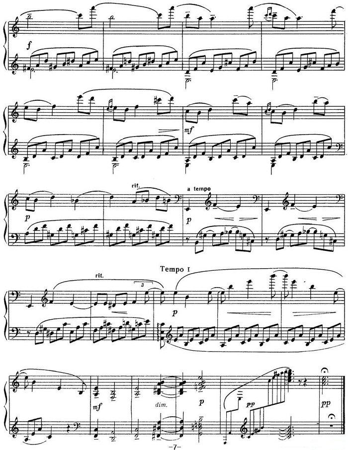 拉赫玛尼诺夫 音画练习曲10或11 Etudes tableaux Op.39 No.2