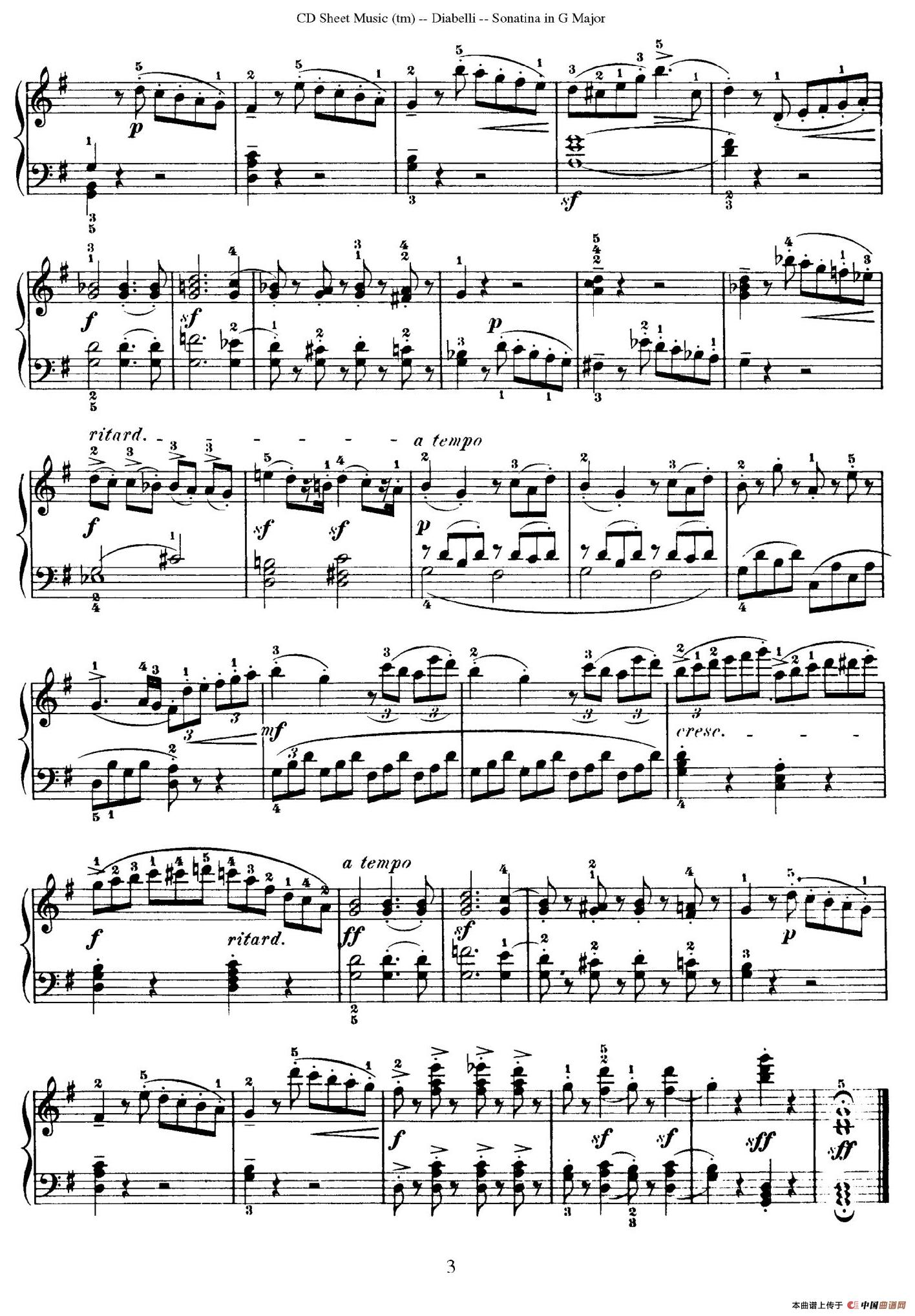 7 Piano Sonatinas Op.168（7首钢琴小奏鸣曲 No.6）