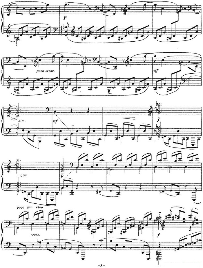 拉赫玛尼诺夫 音画练习曲10或11 Etudes tableaux Op.39 No.2