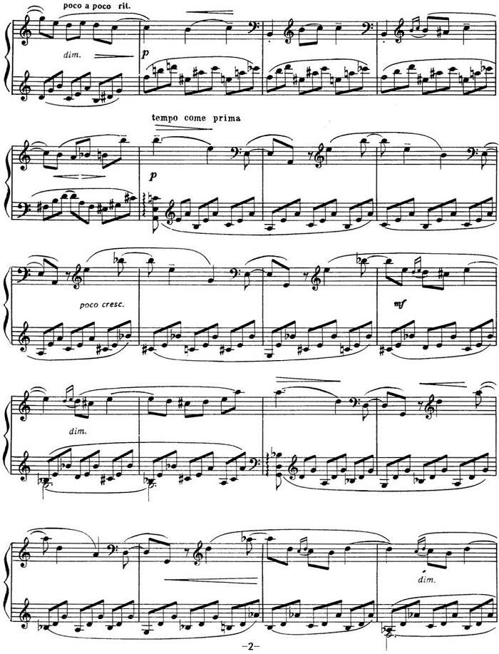 拉赫玛尼诺夫 音画练习曲10或11 Etudes tableaux Op.39 No.2
