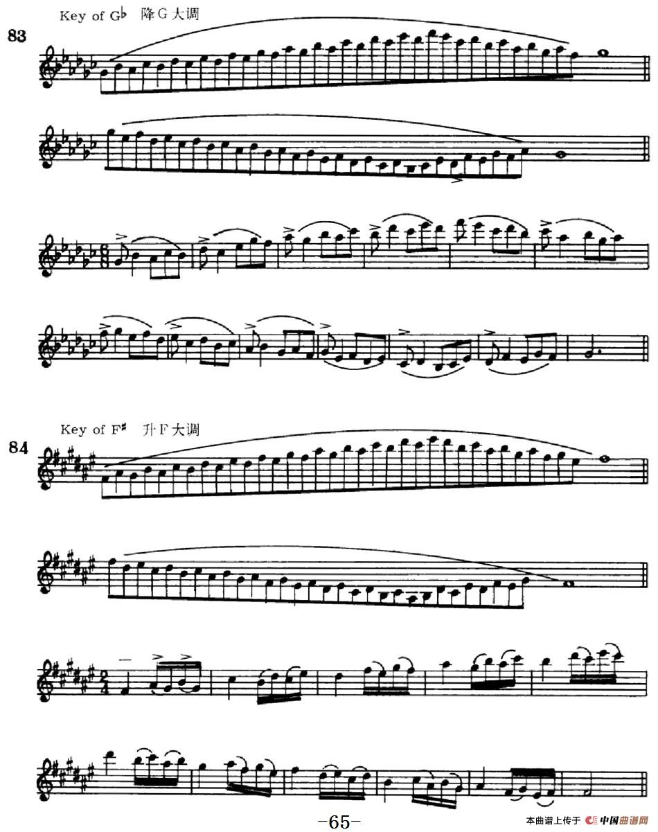 萨克斯演奏教程第二节（双音-守调变奏）