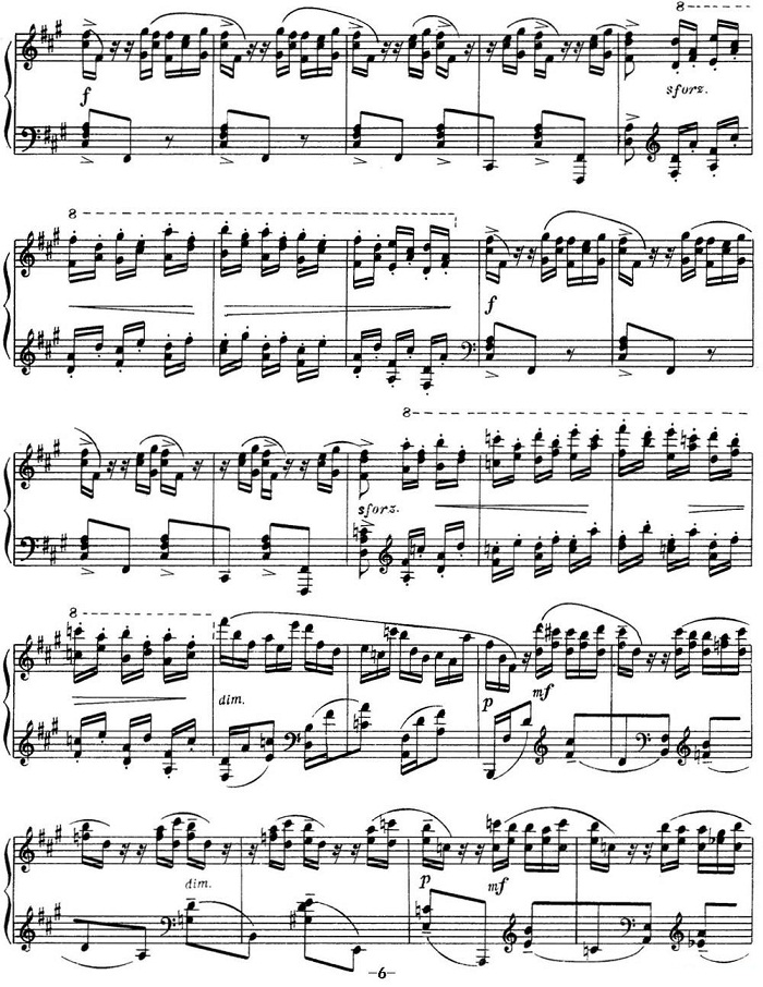 拉赫玛尼诺夫 音画练习曲11或12 Etudes tableaux Op.39 No.3