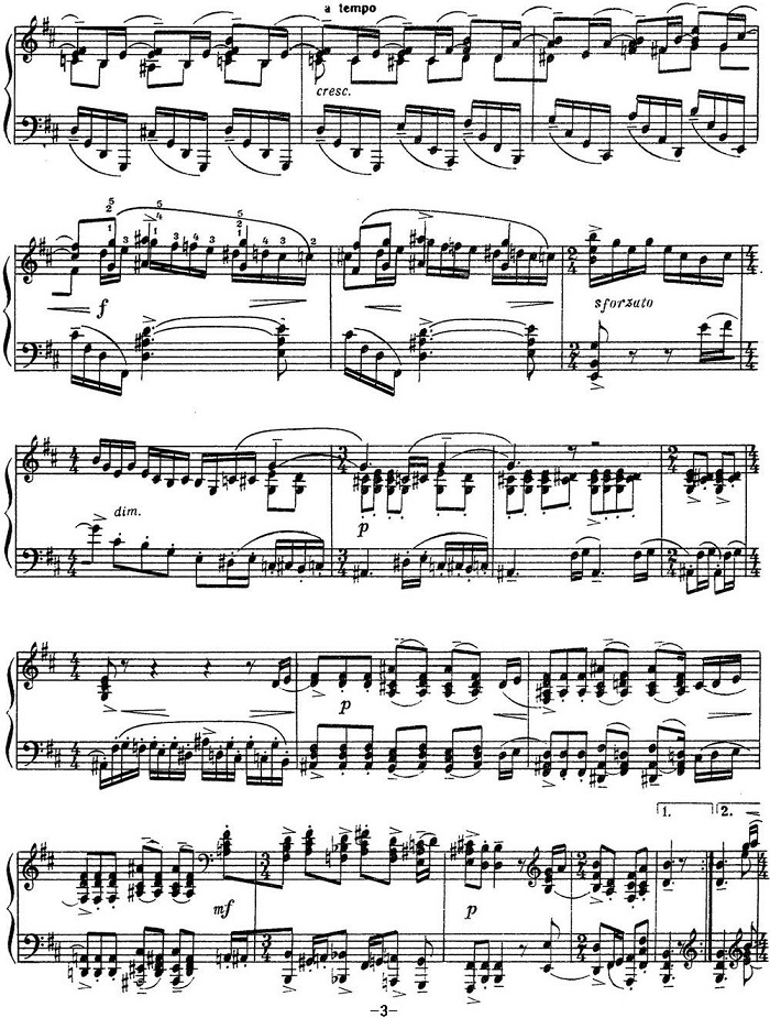 拉赫玛尼诺夫 音画练习曲12或13 Etudes tableaux Op.39 No.4