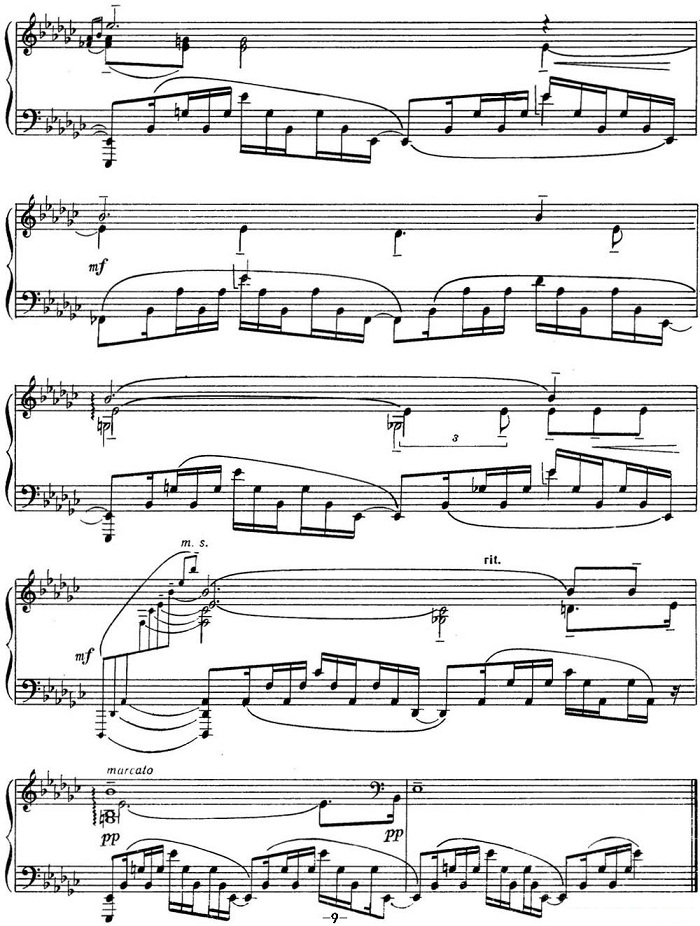 拉赫玛尼诺夫 音画练习曲13或14 Etudes tableaux Op.39 No.5
