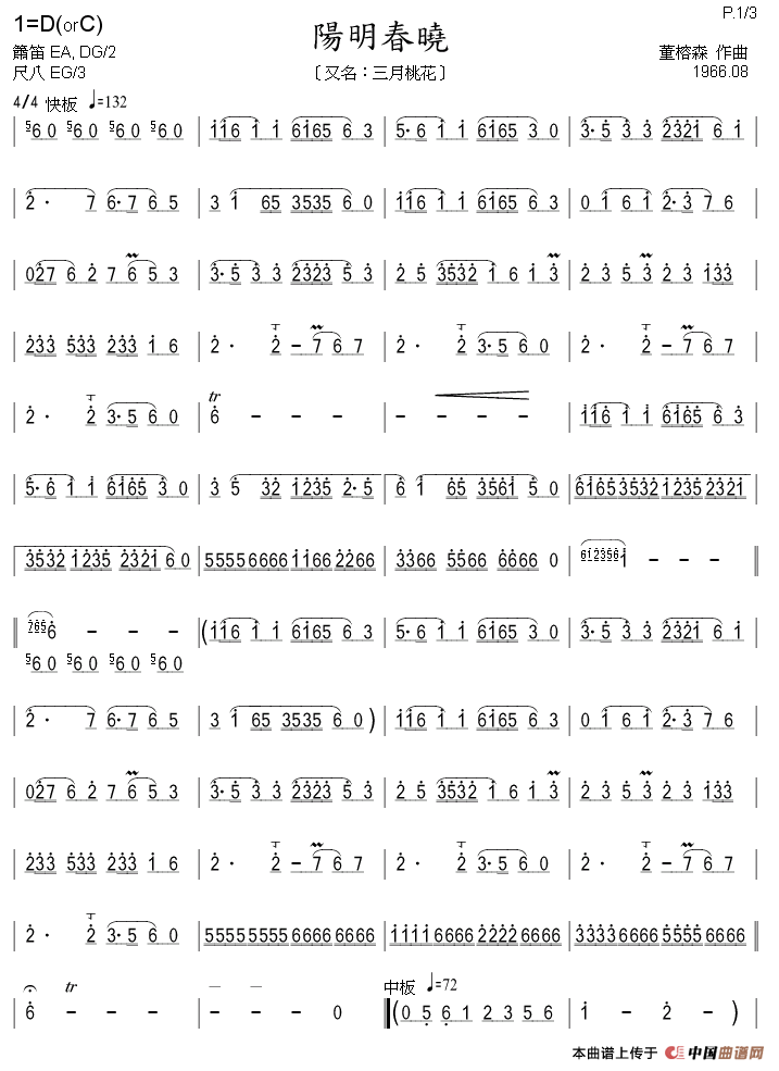 阳明春晓（又名：三月桃花）