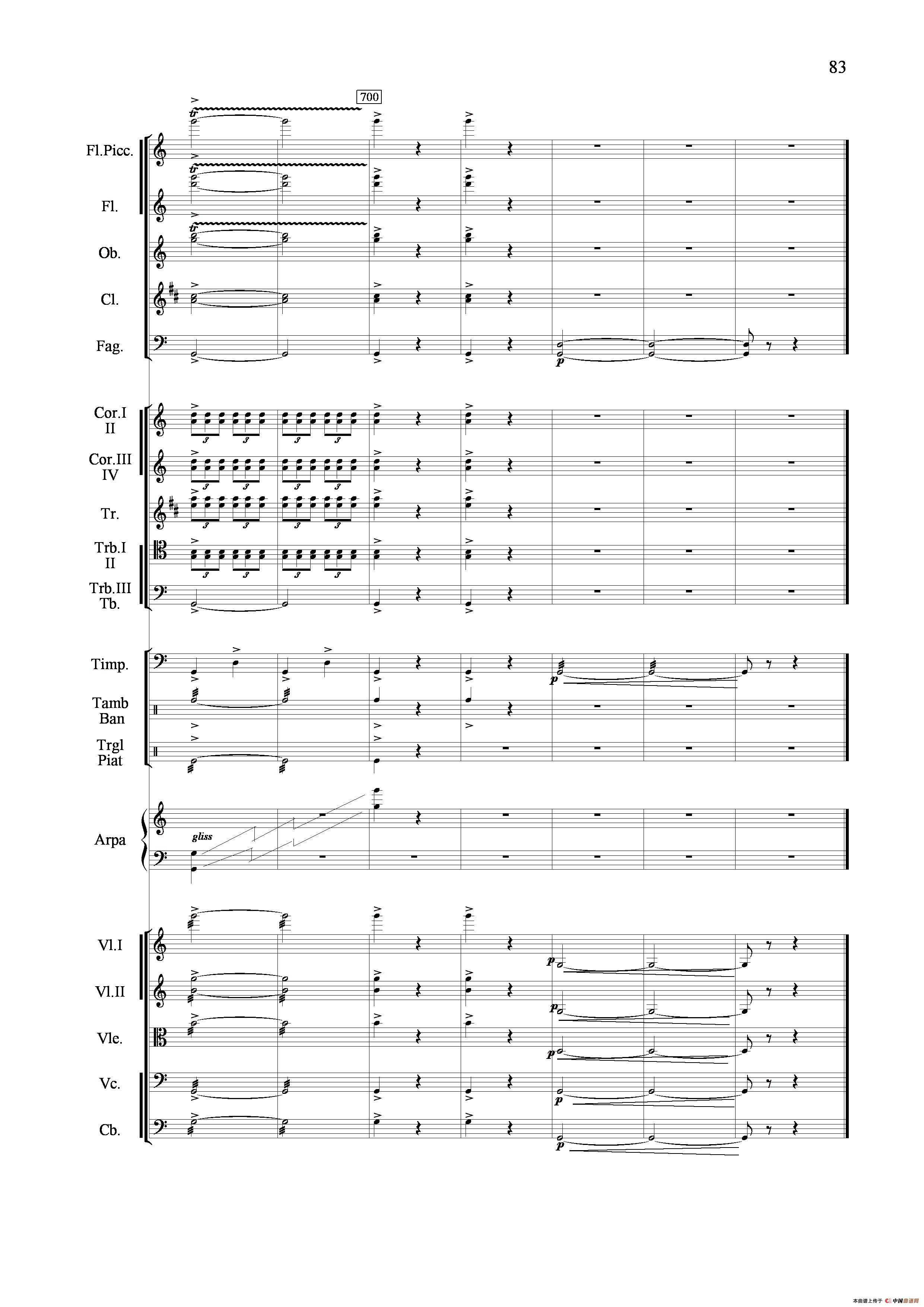 山歌妹传奇（交响组曲总谱）