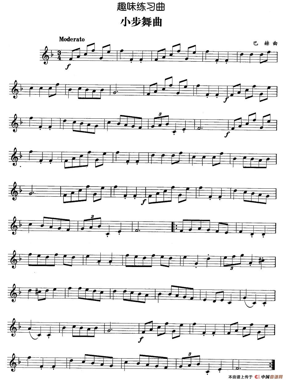 趣味练习曲：小步舞曲（巴赫作曲版）