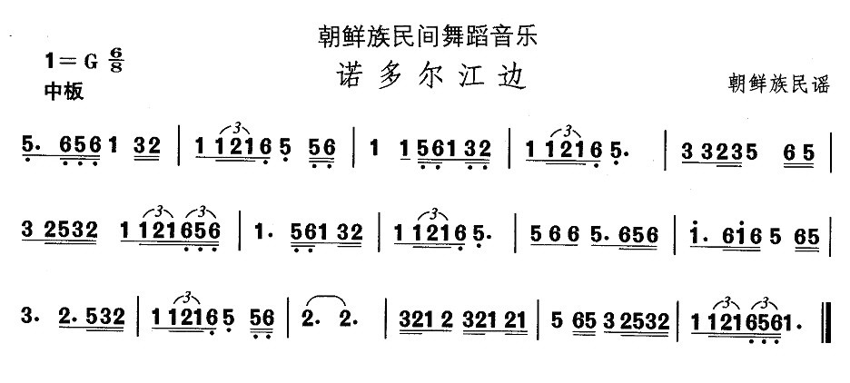 中国民族民间舞曲选（十一)朝鲜族舞蹈：诺多尔