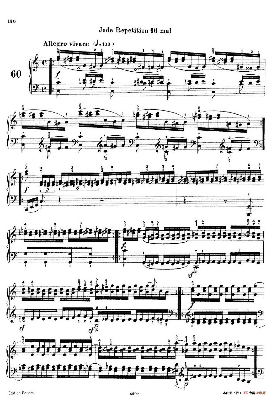 School of the Virtuoso Op.365（60首钢琴高级练习曲·6