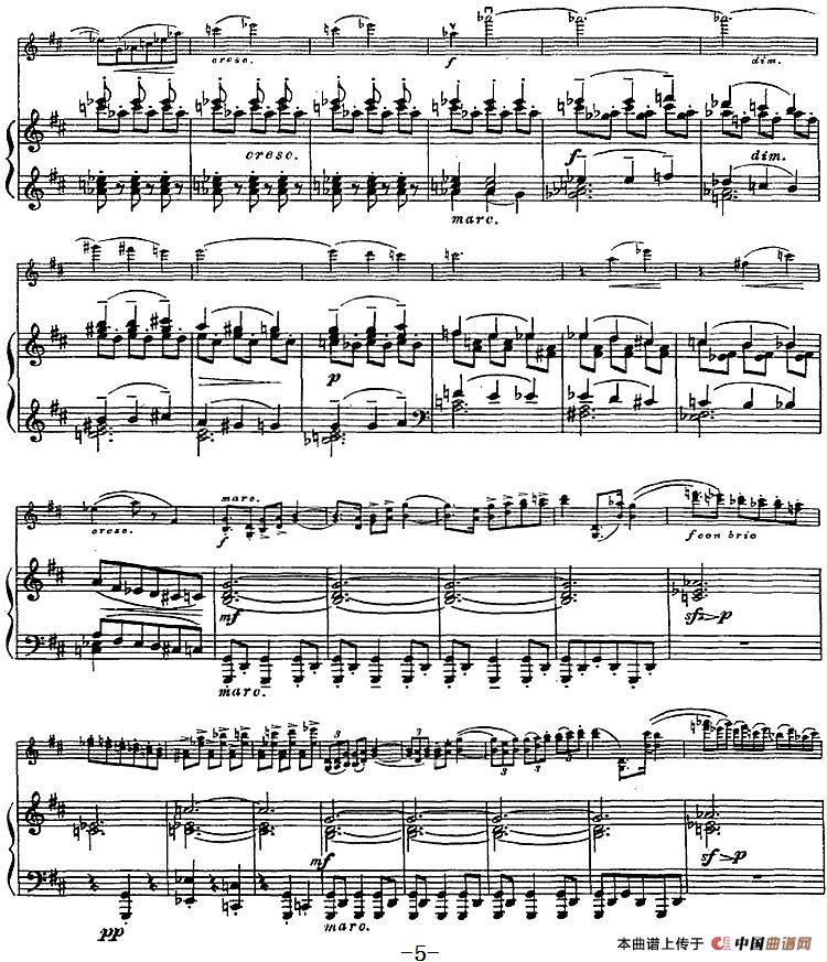 伊萨伊作品集：Mazurka No.3，Op.11（小提琴+钢琴伴