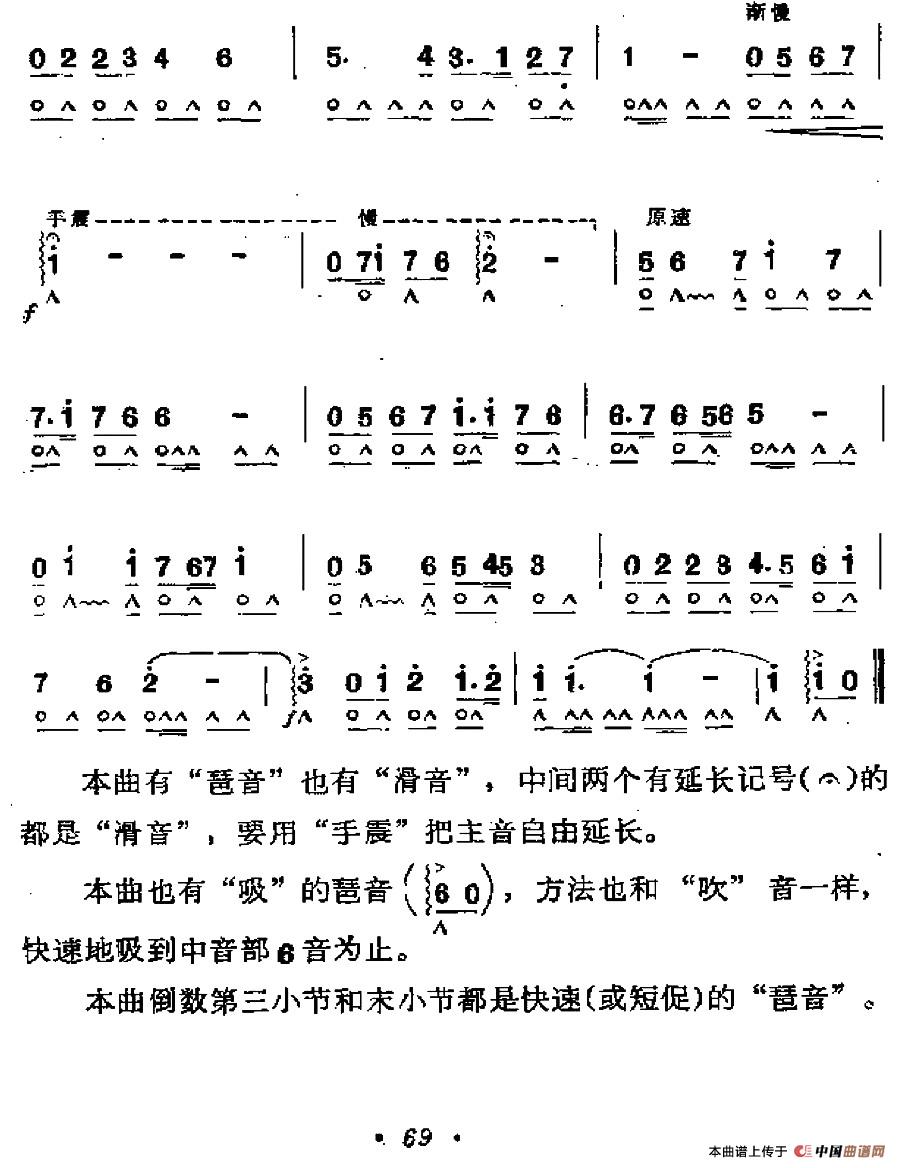 热烈欢呼，纵情歌唱口琴谱