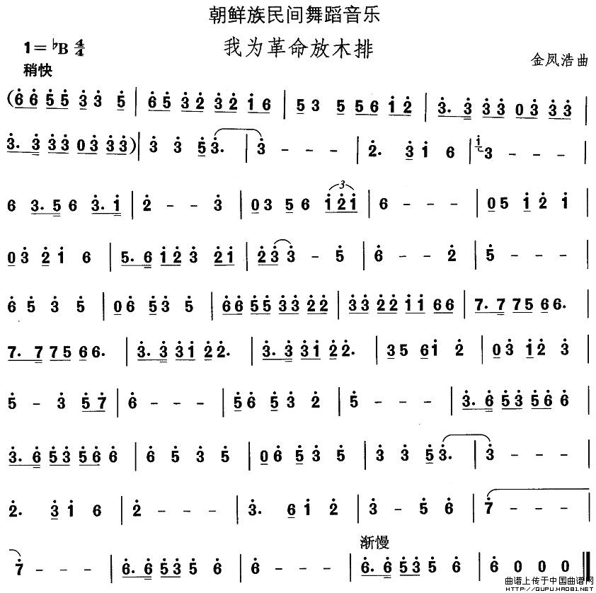中国民族民间舞曲选（十一)朝鲜族舞蹈：我为革