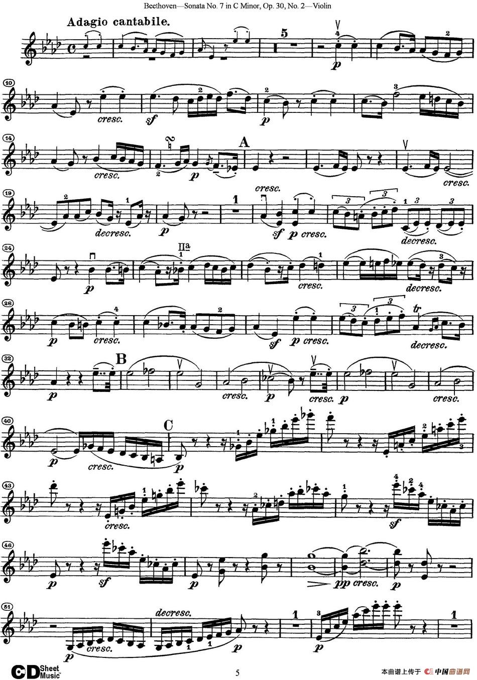 Violin Sonata No.7 in C Minor Op.30 No.2_4