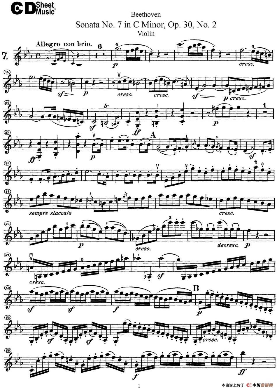 Violin Sonata No.7 in C Minor Op.30 No.2_4