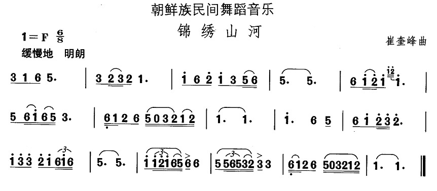 中国民族民间舞曲选（（十一）朝鲜族舞蹈：锦