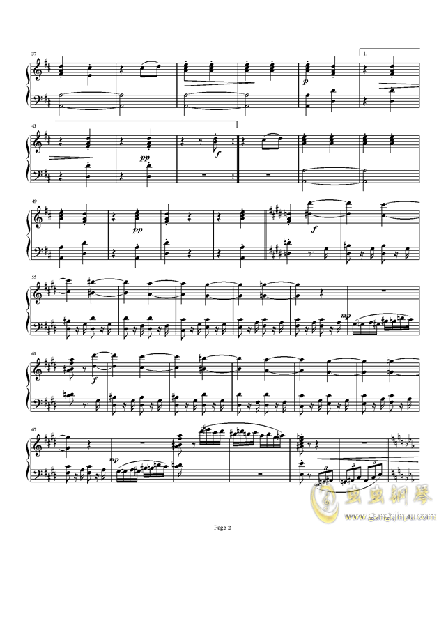 钢琴奏鸣曲4钢琴谱