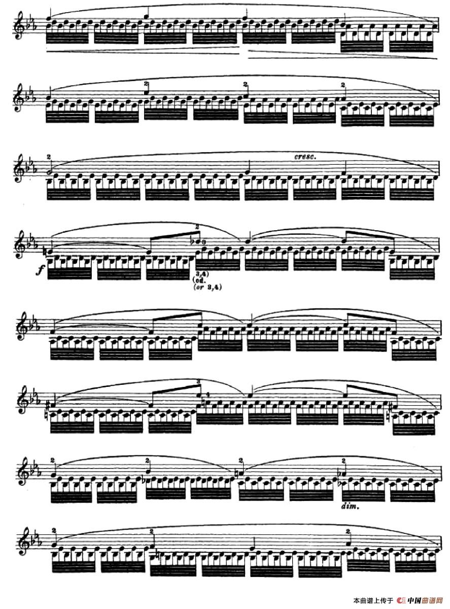 让·德尔菲·阿拉尔-12首小提琴隨想练习曲之19