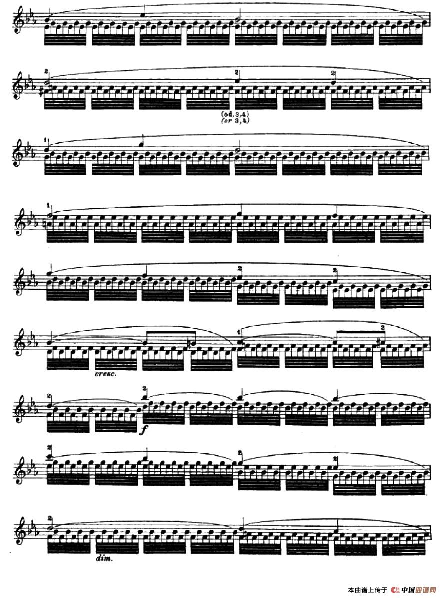 让·德尔菲·阿拉尔-12首小提琴隨想练习曲之19