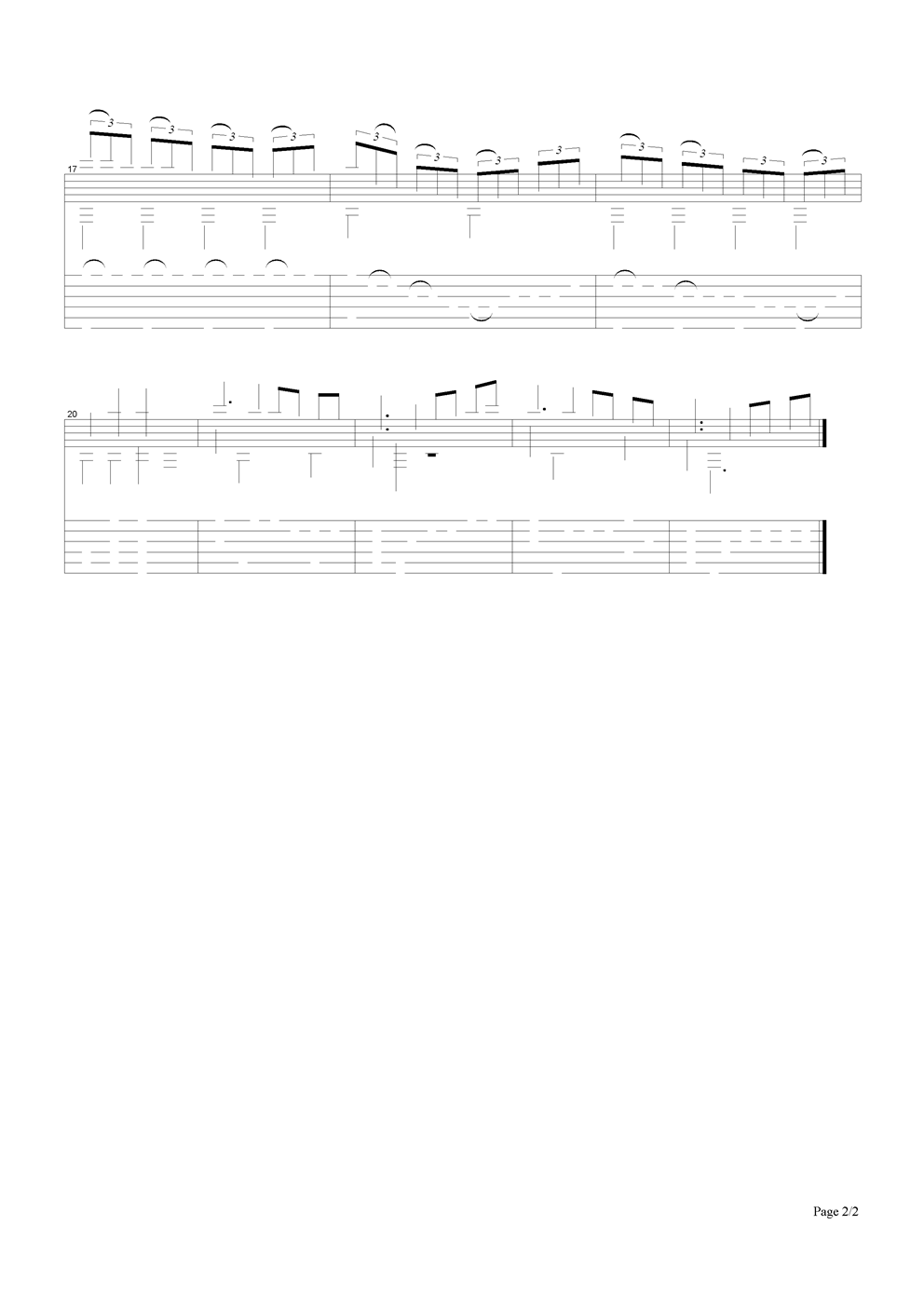 大奏鸣曲吉他谱