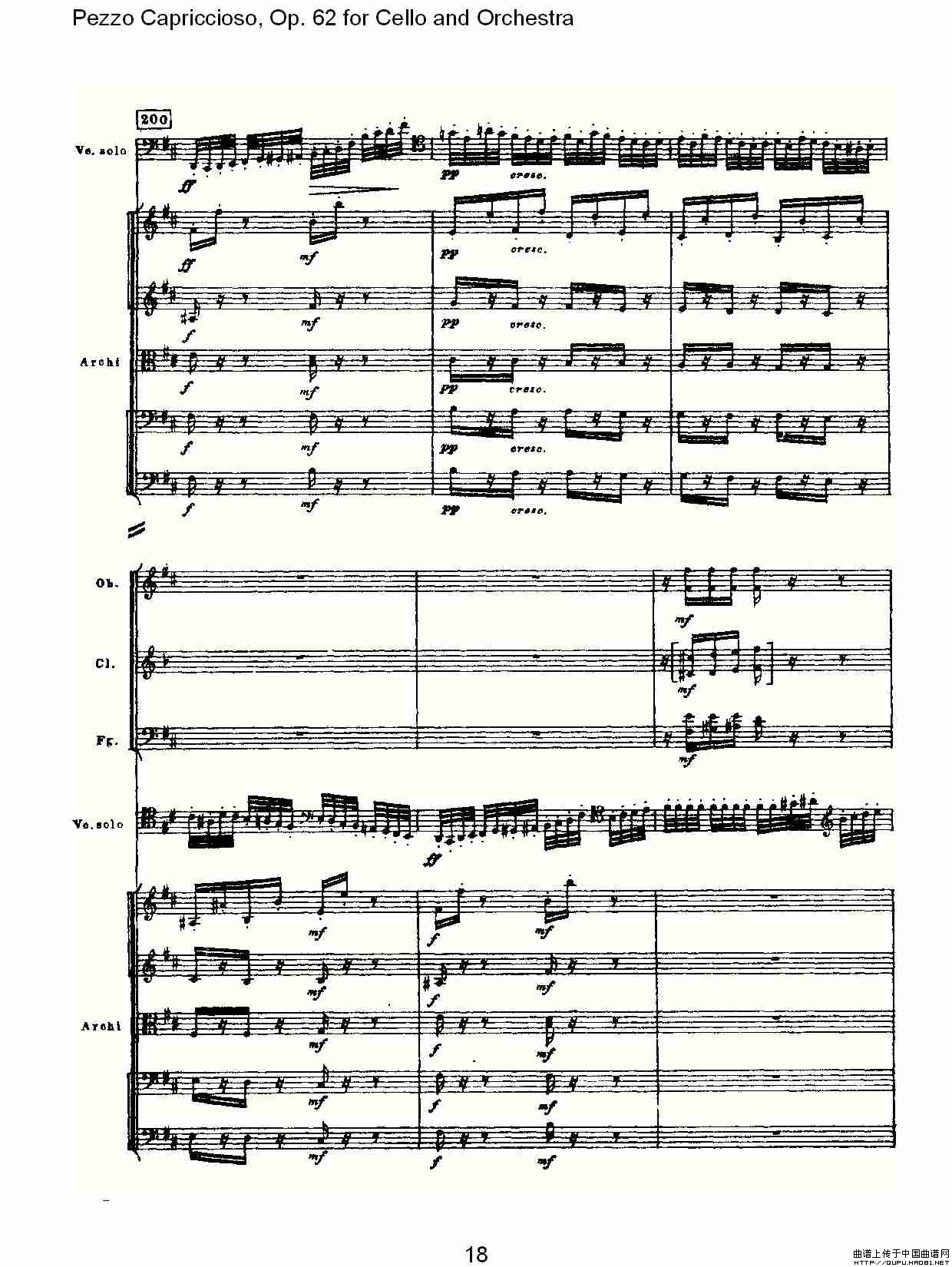 Pezzo Capriccioso Op.62小提琴谱