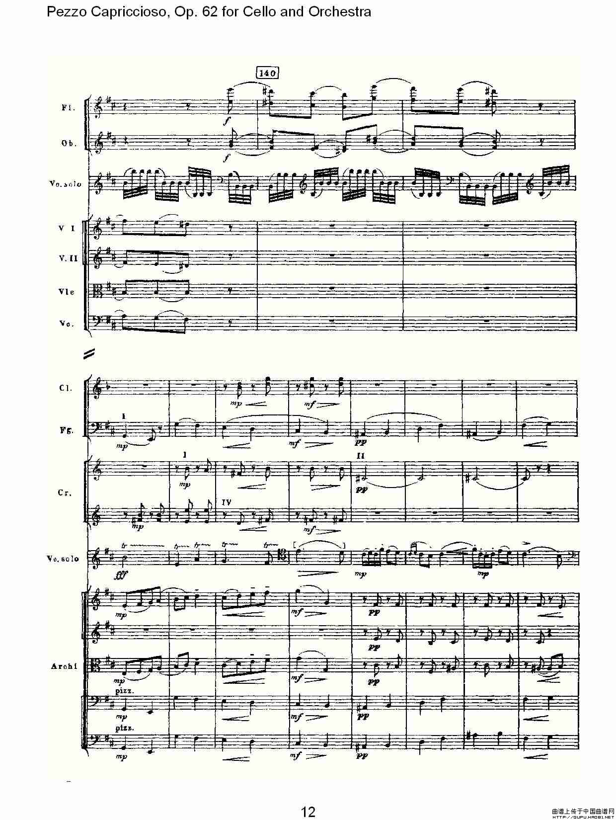 Pezzo Capriccioso Op.62小提琴谱