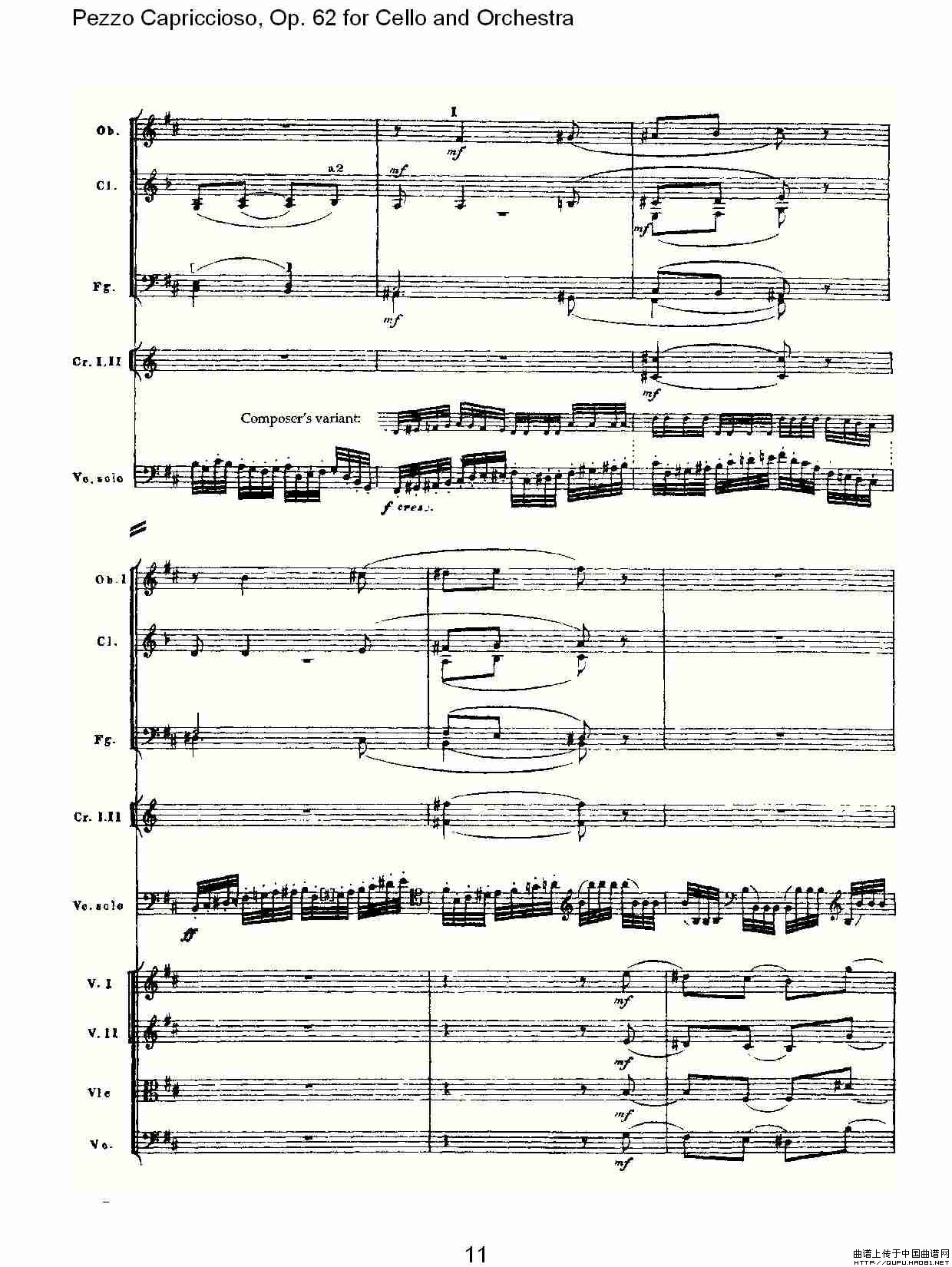 Pezzo Capriccioso Op.62小提琴谱