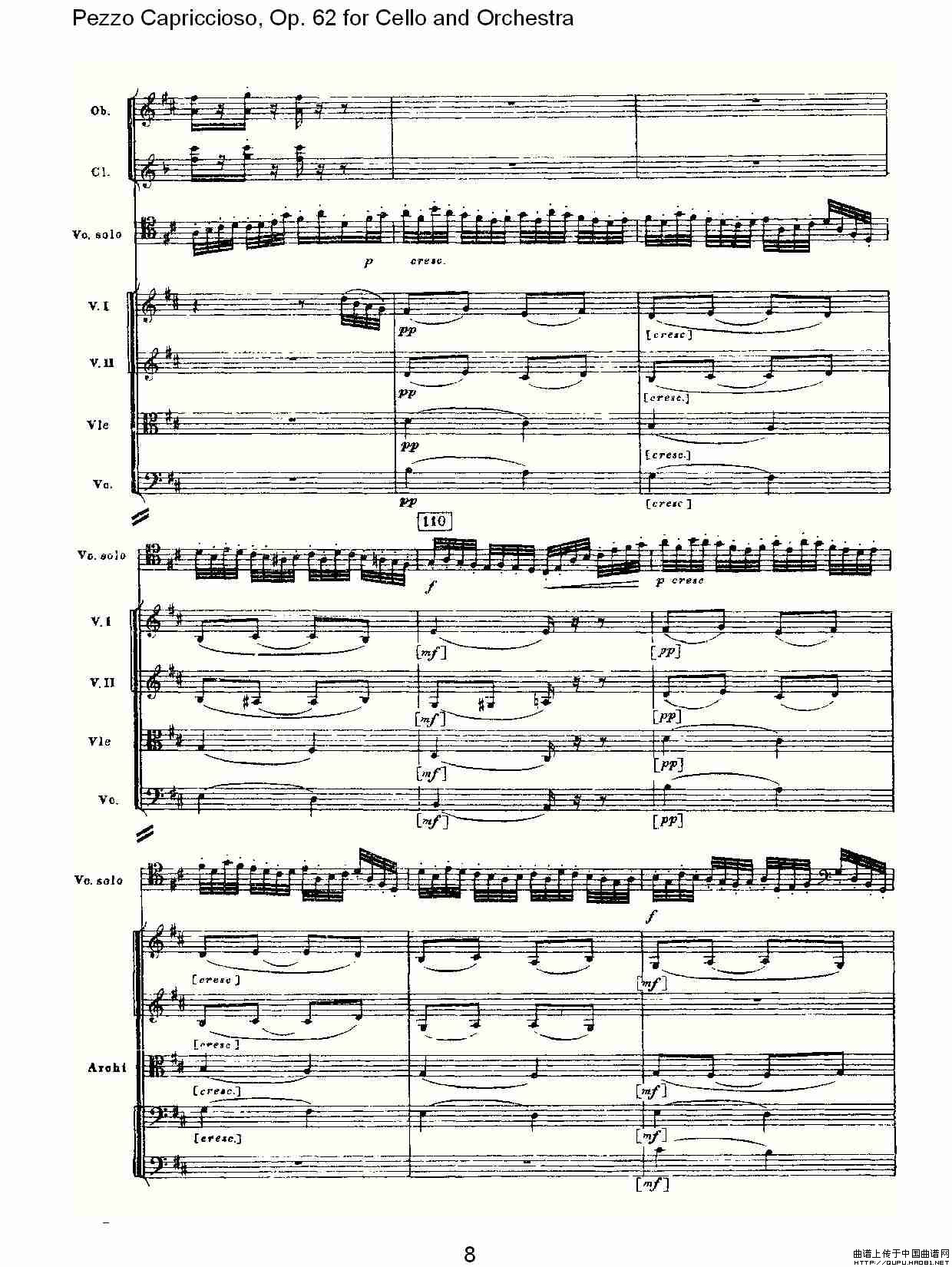 Pezzo Capriccioso Op.62小提琴谱