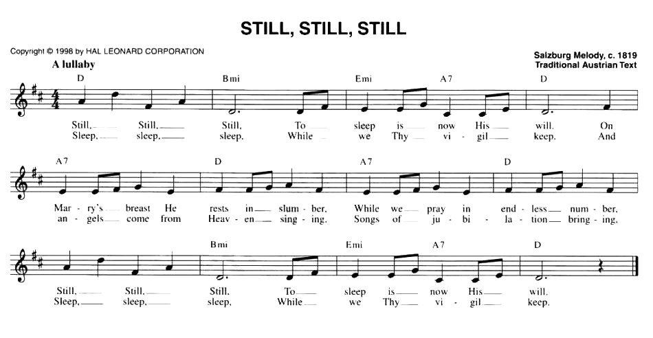 STILL，STILL，STILL简谱