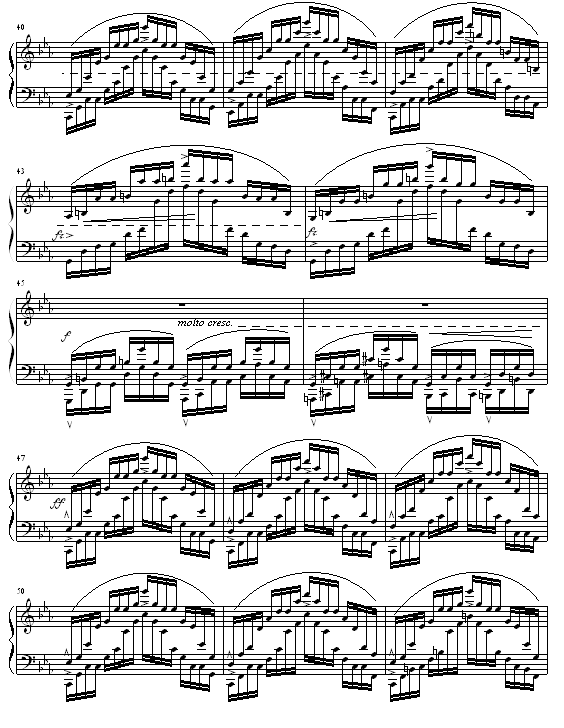 琶音练习曲钢琴谱