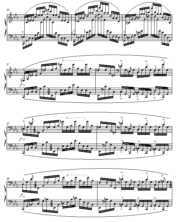 琶音练习曲钢琴谱