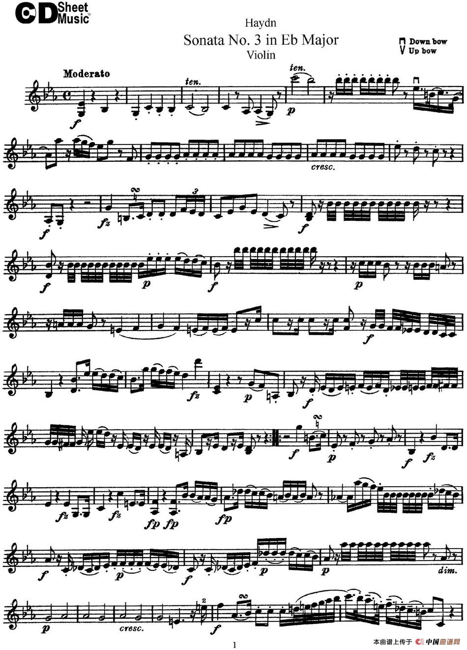 Violin Sonata No.3 in Eb Major