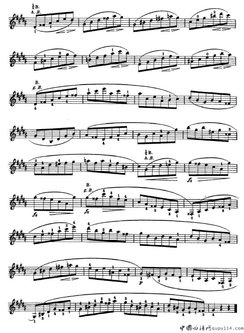 24首小提琴练习曲之12